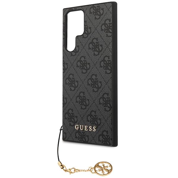 Guess Guhcs23Lgf4Ggr S23 Ultra S918Szary/Grey Hardcase 4G Charms Collection