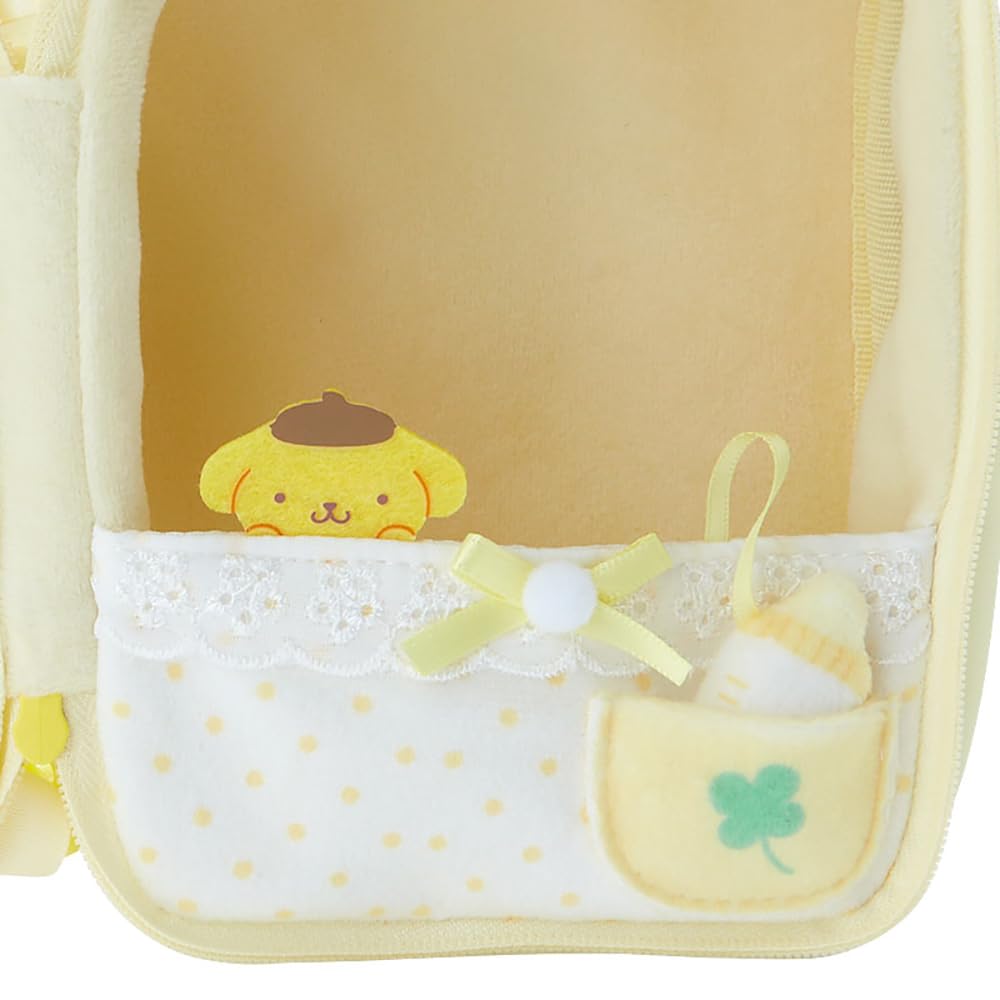 Sanrio POMPOMPURIN Plush Pouch Enjoy Idol Baby Pudding POMPOMPURIN X 12 X 9cm Character 184594 15.5