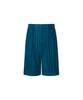 MONPLISSE [Men'S] Pleated Bermuda Pants (Turquoise)