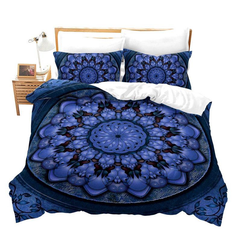 

Bohemian Mandala Duvet Cover Luxury Exotic Golden Floral Bedding Set Chic Animal Elk Comforter Cover King For Girls Adults Decor EU single(135x200cm)