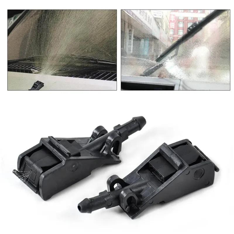 2pcsCar Front Windshield Washer Wiper Nozzle Sprinkler For Passat B5 Golf 5 4 MK4 Transporter Touareg Bora Polo Beetle 6RD955985