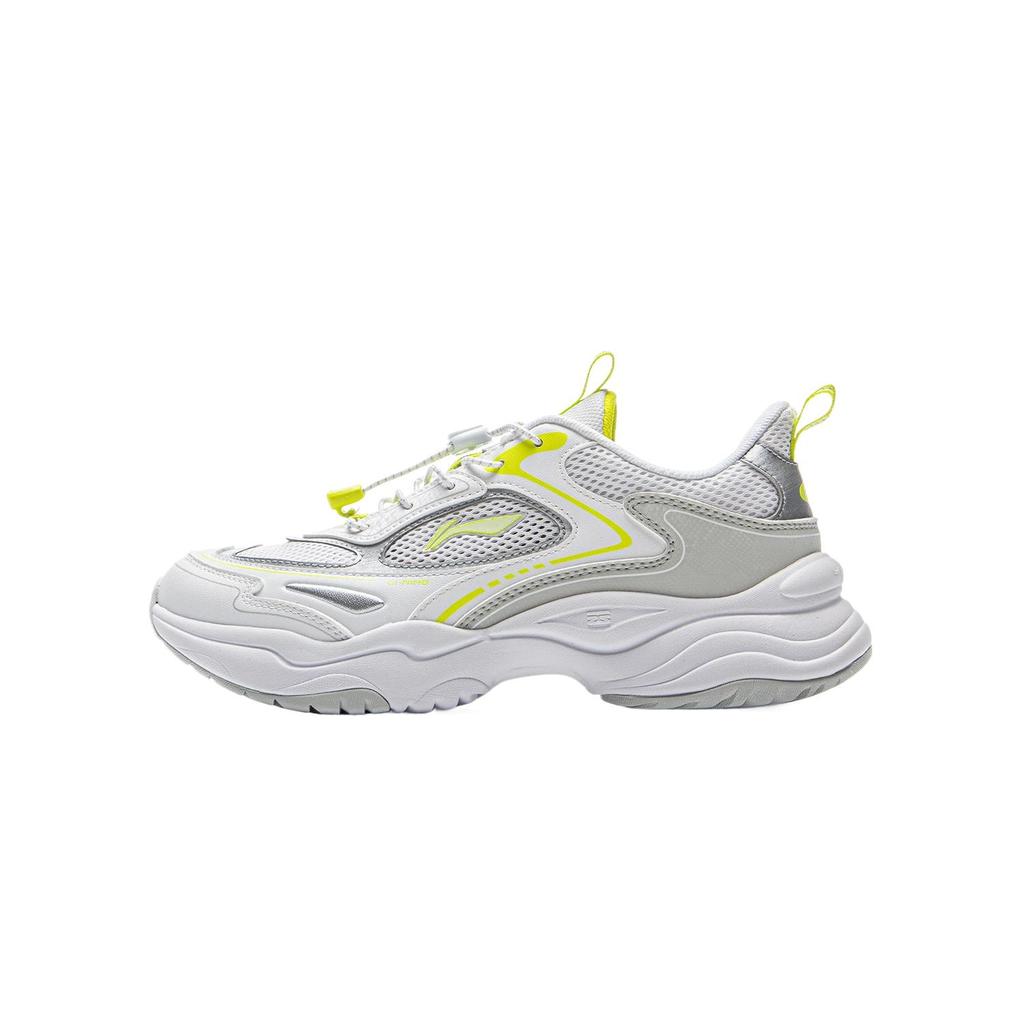 Li Ning Kids Sports Lifestyle Series Synthetic Leather Comfortable Stylish Simple Shock Absorption Low Top Casual Shoes Men Casual Shoes YKCV074-5