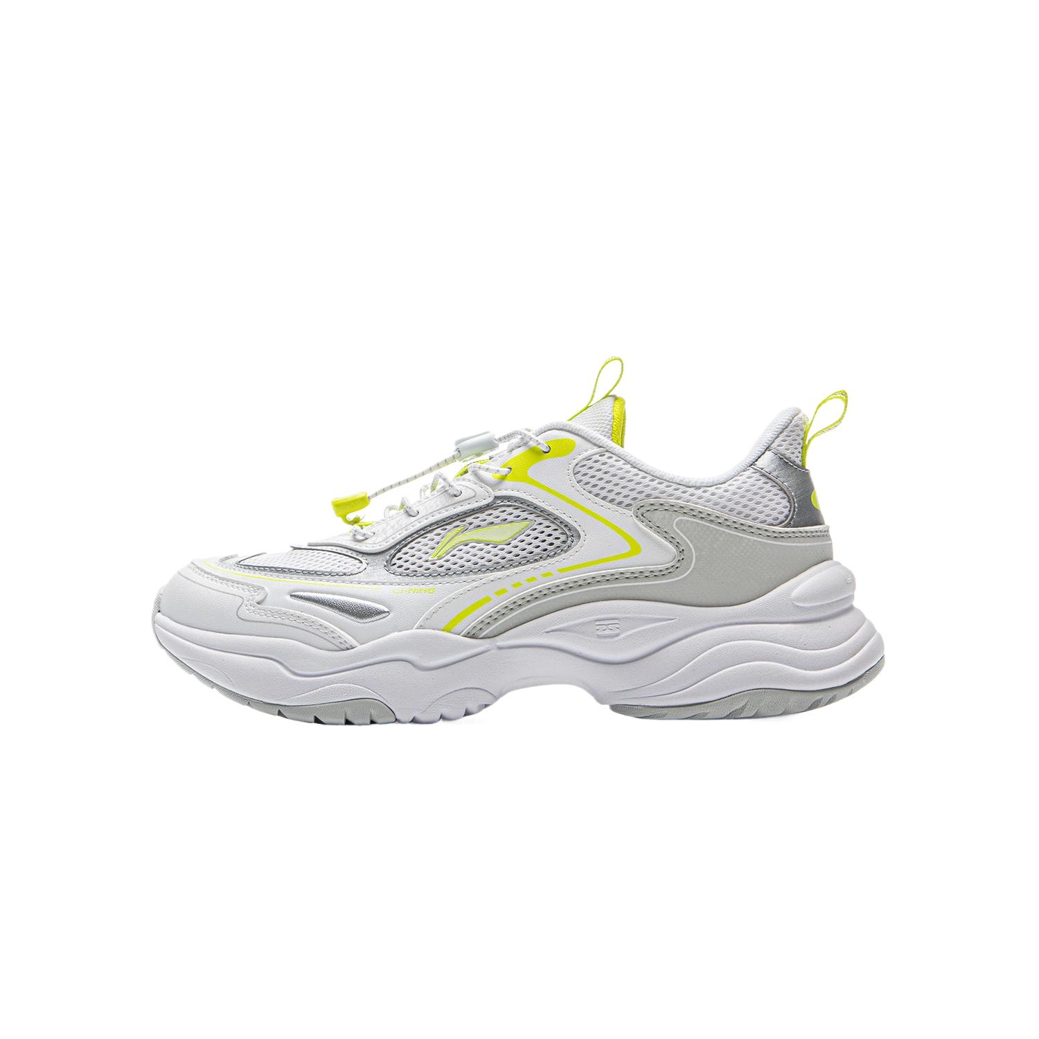 

Li Ning Детская спортивная серия лайфстайл Синтетическая кожа Удобные Стильные Простые Амортизация Низкий верх Повседневная обувь Мужская повседневная обувь YKCV074-5 35