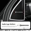 5/10Pcs Car Audio Speaker 3D Aluminum Badge Logo Stickers For VW GTI Polo Golf Passat Tiguan Arteon CC Taigo Caddy Jetta Hub Cap QK7