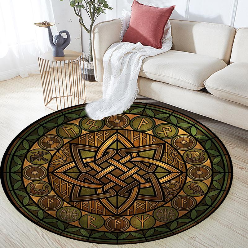 Boar Mythology Round Area Rug Under Office Chairs Bedroom Living Room Home Decor