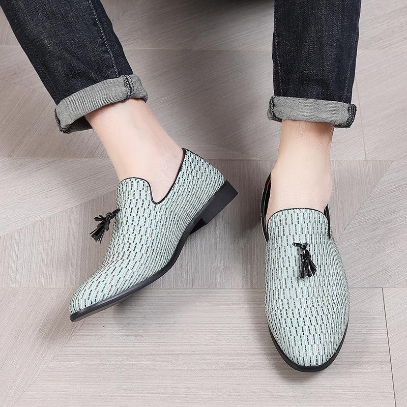Men's Shoes Men's Summer Trendy Models Breathable One-pedal Loafers Casual Single Shoes Men's Leather Shoes Men's Summer Do Not Stink Feet