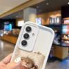 Cute Sleep Cat Silicone Phone Case For Samsung Galaxy S25 S24 S23 S21 Ultra Plus S24 S23 S21 S20 FE A73 A55 Soft Dustproof Cover