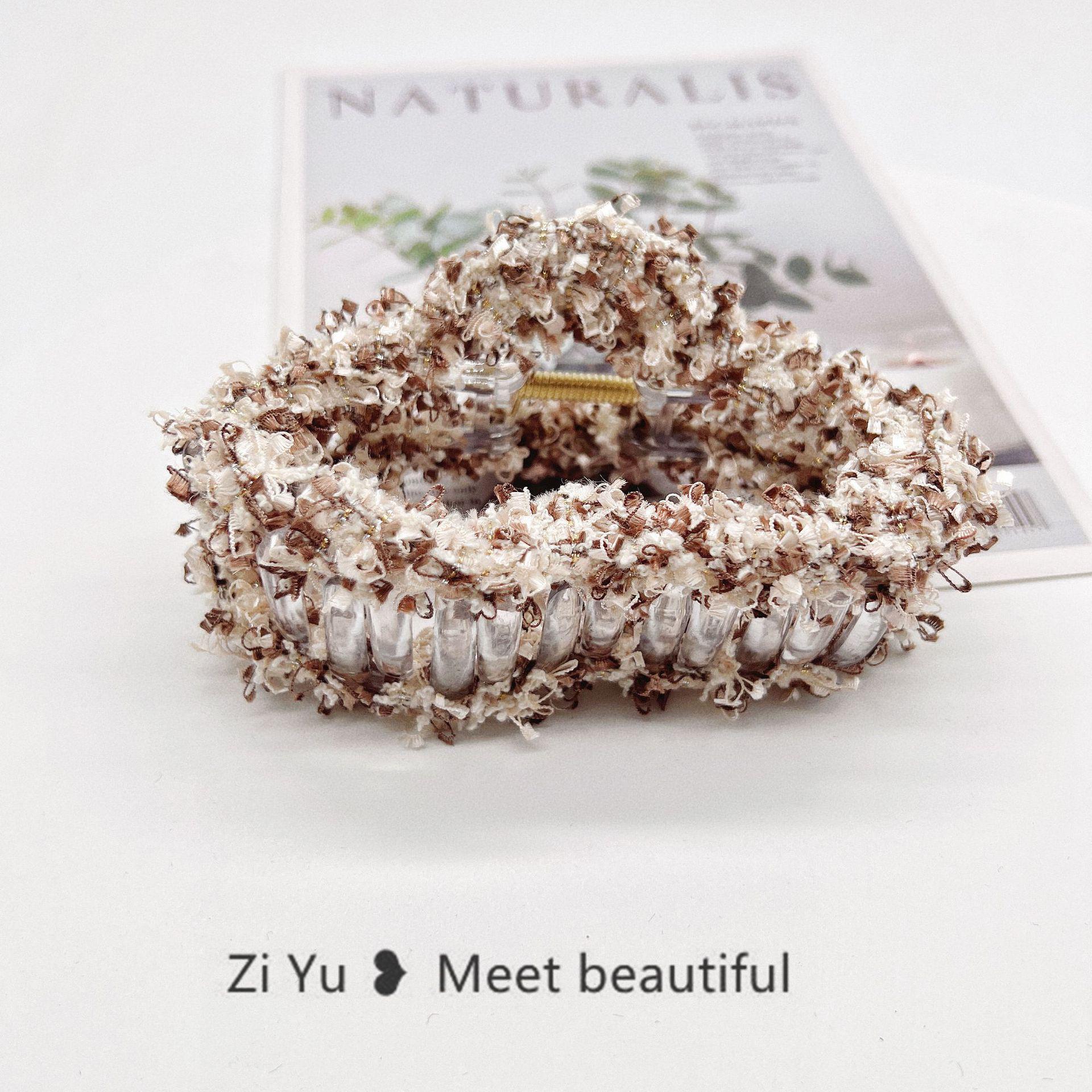 

Colorful Korean Style Ribbon Wool Hair Clip - Autumn/Winter Collection