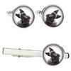 Scottish Terrier, Aberdeen Terrier, Scottie, Aberdeenie - Cufflinks and Tie with Your Photo, a Suit Decoration, Men's Jewelry from the Brand.