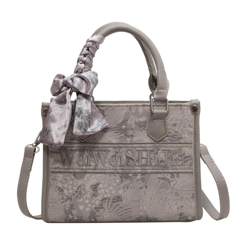 

Премиальная сумка-тоут для поездок на работу, женская сумка через плечо, новинка 2024 года, универсальная сумка-мессенджер, портативная рабочая маленькая сумка серый