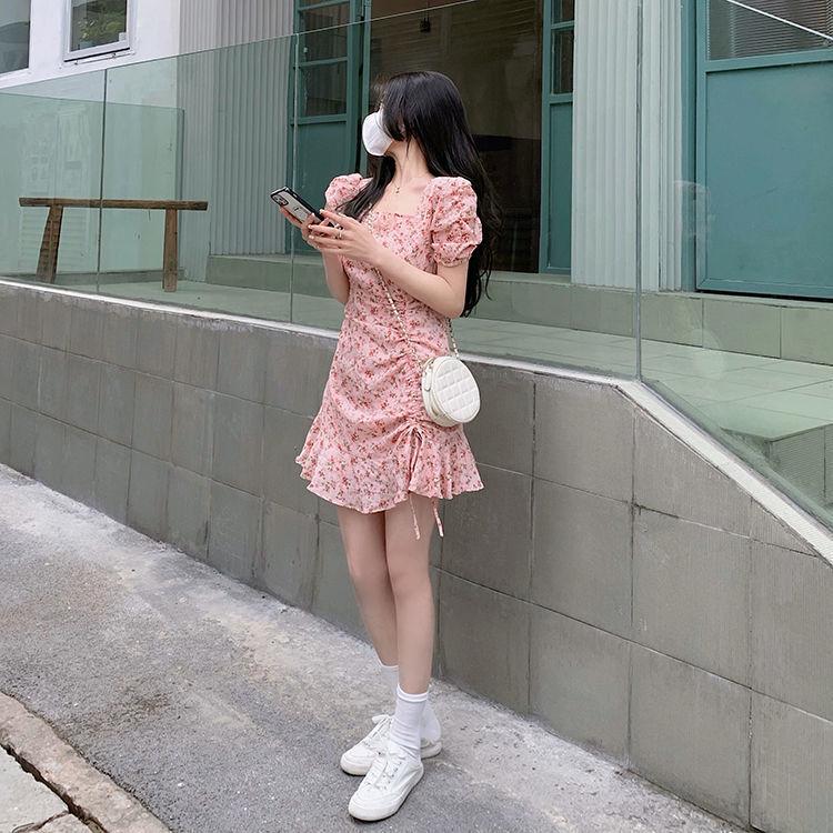 Korean-Style Artistic Floral Skirt for Women – Gentle and Unique Summer Design