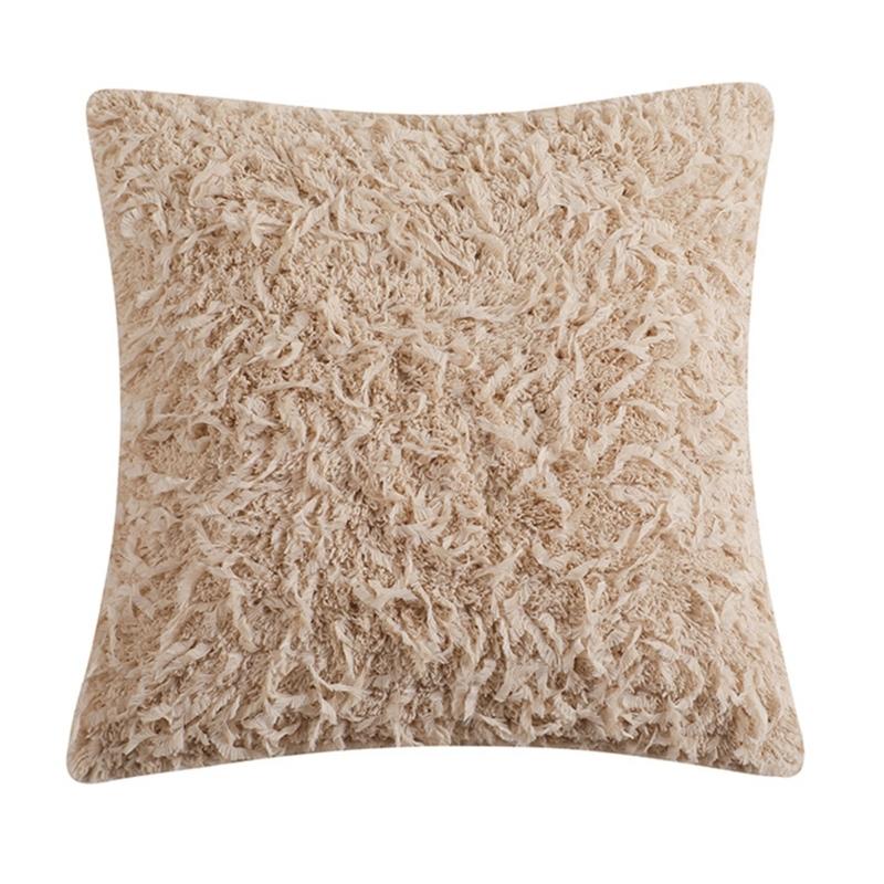 Soft Plush Pillowcase Living Room Bedroom Decoration Multiple Color Addition Sturdy