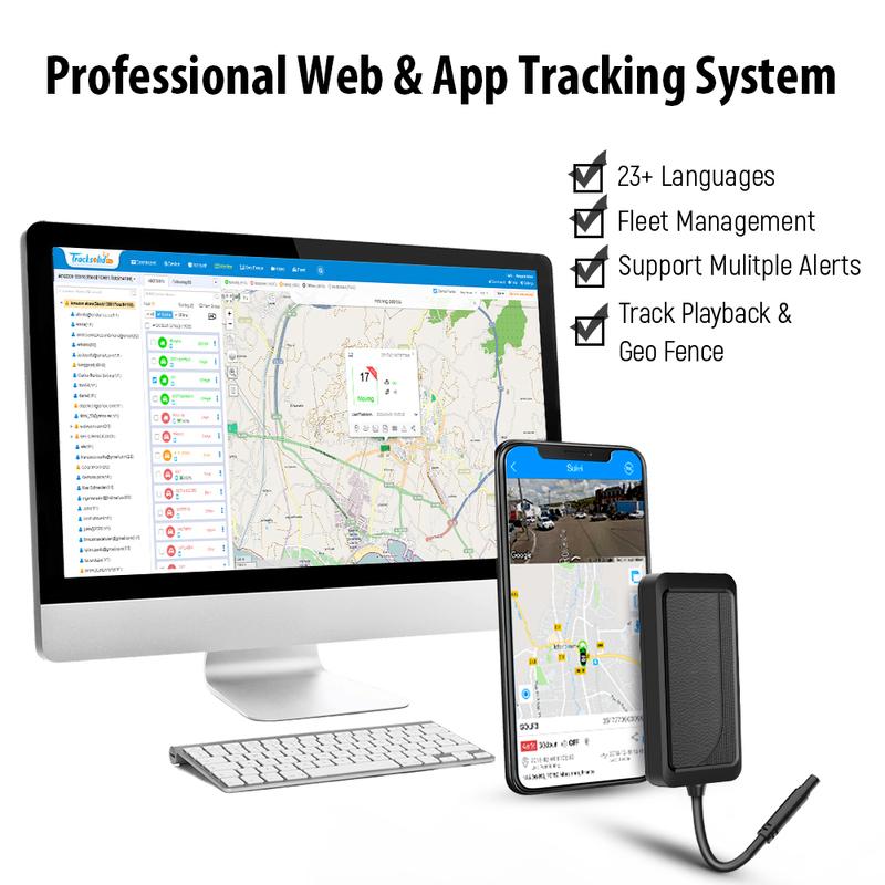 Jimi VG03 Mini Car GPS Tracker With Real-Time Tracking Remote Cut-off Multiple Alarms Motorcycle Vehicle Trackers Free APP Web