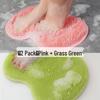 Anti-slip Foot Scrubber & Massager: Shower Pad with Suction Cups for Easy Dead Skin Removal