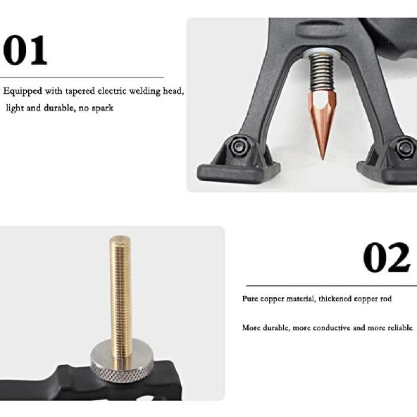 Dent Repair Tool Automotive Metal Dent Quick Puller Car Dent Repair Tool Spot Welding Pulling Unit Car Body Fine Repair Tool Small Leveling Bar