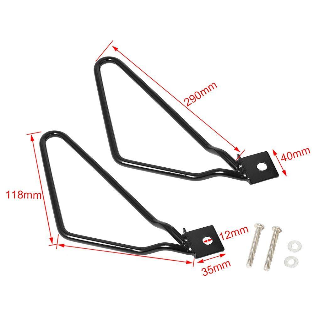 1 Paar Aluminiumlegierung Satteltaschenhalter Satteltaschenhalterungen für Harley 883 Dyna Motorradzubehör