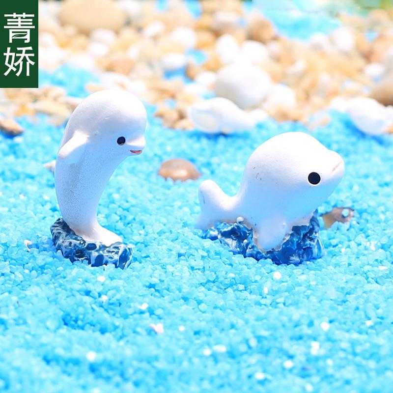 

Красивый белый мох дельфина микроландшафтная бутылка DIY аксессуары смола украшение креативный подарок