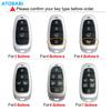 Atobabi Leather Car Key Case Keychain For Hyundai Tucson Nexo Santa Fe Azera Sonata   Smart Remote Control Protect Cover