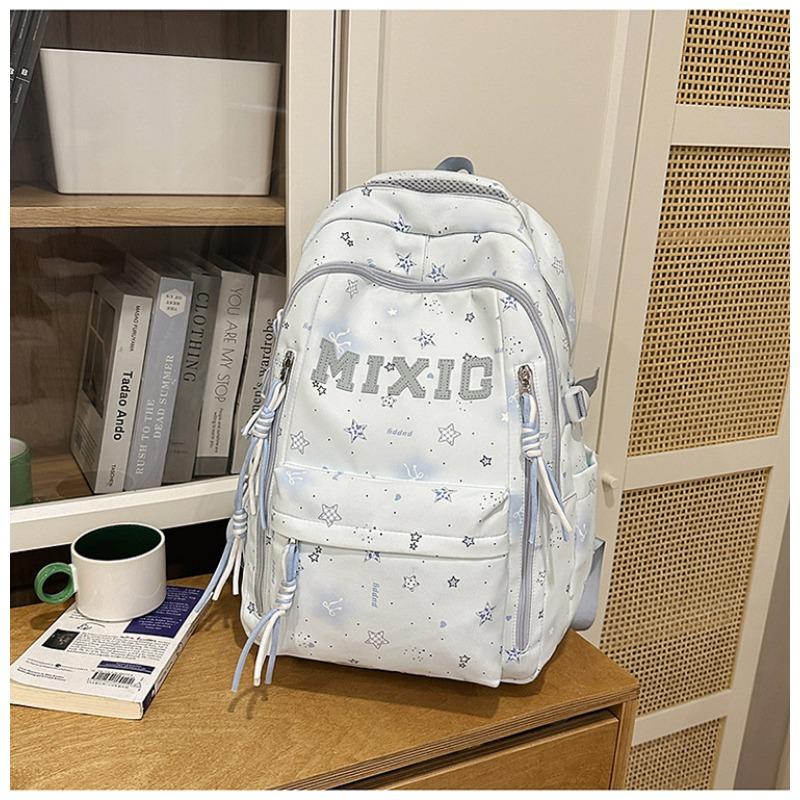 School Bag Women's New Japanese Ins High Value, Fresh and Sweet Star Make-up Bag, Light and Large-capacity Backpack