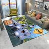 Tapis Tapis Dessin Animé 3D Grizzy et les Lemmings pour Maison Salon Chambre Canapé Décor Paillasson, Tapis de Zone pour Enfants Tapis de Sol Antidérapant