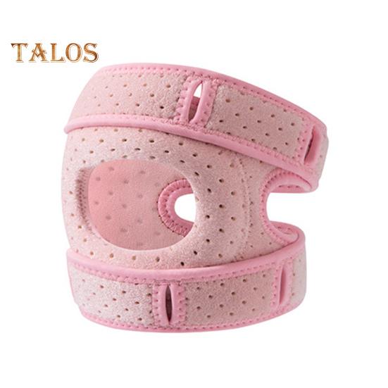 

Регулируемый наколенник с застежкой-липучкой, высокоэластичный, влаговпитывающий, дышащий, поддерживающий наколенник, спортивные аксессуары M розовый