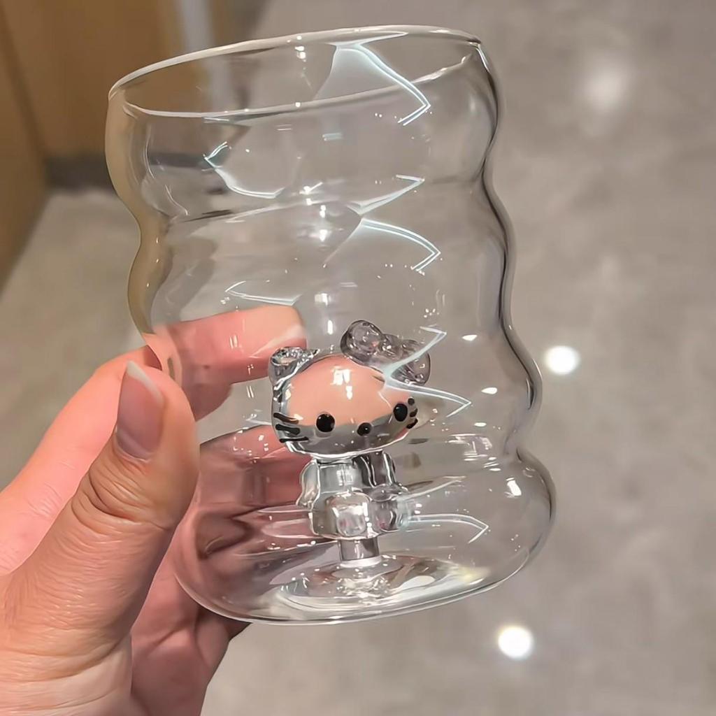 Tazza da Latte in Vetro Creativa 3D Albero di Natale Resistente al Calore