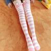 Winter Women Warm Stockings Cute Cartoon Soft Coral Fleece Women Thigh High Socks