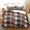 Set Biancheria da Letto Vampiro Volante di Halloween Copripiumino + 2 Federe Notte Spettrale Castello Pipistrello Horror Gotico Decorazione Camera da Letto per le Feste
