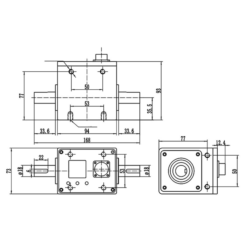 DYN 200 30N.M Dynamic Torsion Sensor Motor Speed Meter Power Measuring Tester