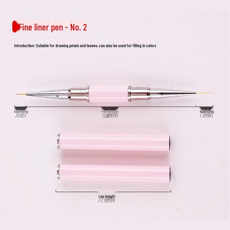 

Nail Art Flower & Line Painting Gel Brush Set with Crystal Lace