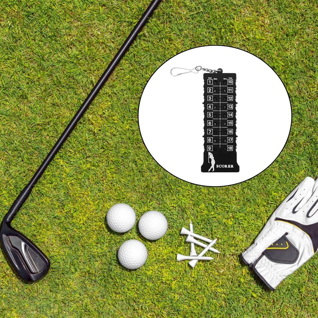 Portable Golf Score Counter Scoreboard Training Practice Competition Accessory Gifts for Golf Lovers Friends