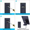 20W 5V Solar Charger for Ring Video Doorbell 4/3/2 Waterproof Solar Charging Panel 360 Degree Adjustable Bracket with 3M Cable