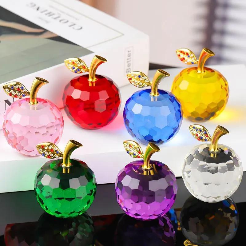 Crystal Apple Ornaments For Home Decor