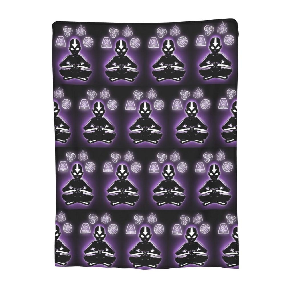 Cartoon Last Airbender Avatar Aang Arrow Blanket Soft Warm Flannel Throw Blanket Bedding for Bed Living room Travel Home Sofa