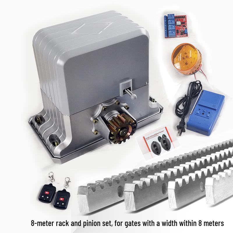 600W Automated Electric Sliding Door Opener with Remote, WiFi, Infrared Protection, and 1800kg Capacity