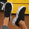 Women's Sports Shoes Comfortable Lightweight Mesh Breathable Trendy Flat Shoes Solid Color Summer Fitness Womens Hiking Shoes