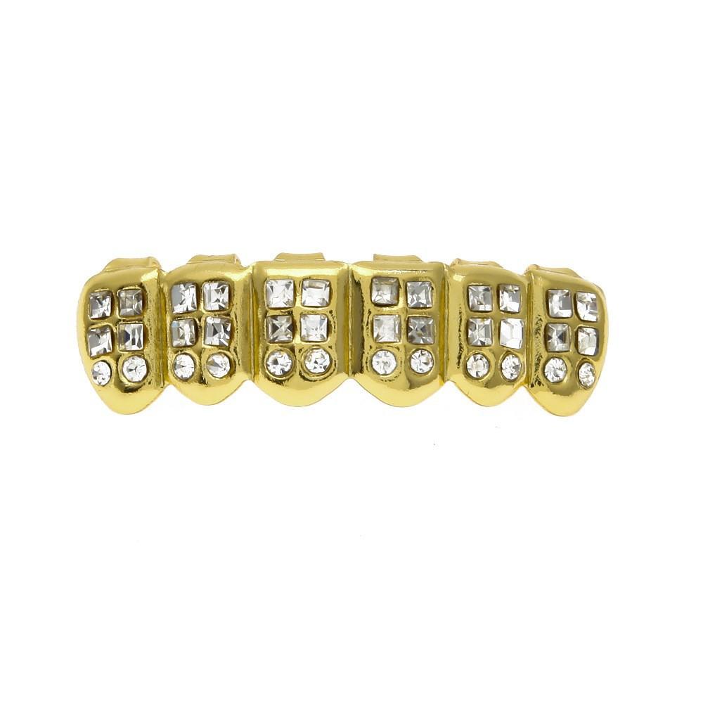 Factory Direct Jewelry Braces Diamond Plated Rap Braces Teeth Grills
