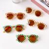 Trendy Style Kids Sunglasses Children Round Striped Outdoor Sports Sun Glasses Girls Boys Uv400 Goggles Sun Protection Eyewear