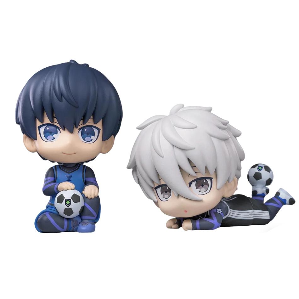 BLUE LOCK Figurki Akcji Isagi Yoichi Nagi Seishiro Figurka Anime Wersja Q Figurka Model Kolekcjonerski PVC Lalka Zabawki Prezenty dla Dzieci