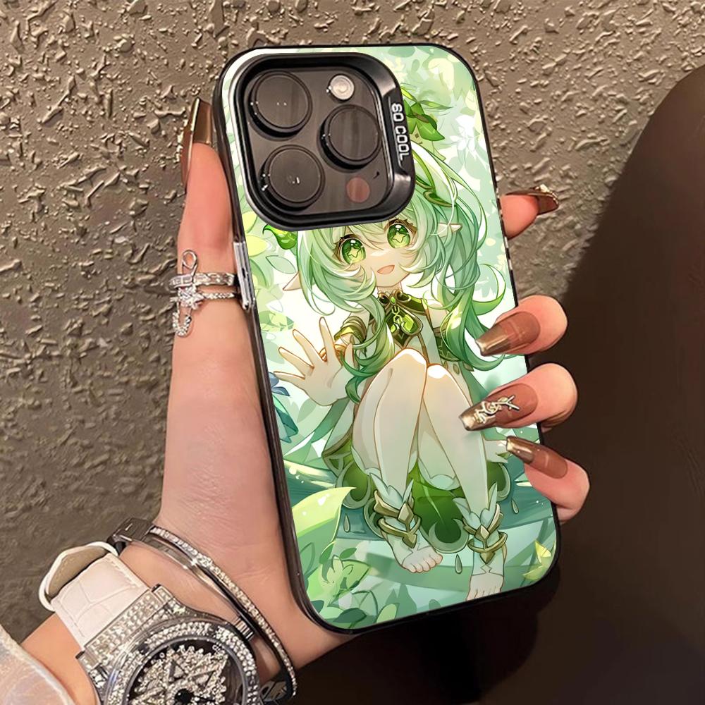 

Game GI Nahida Translucent Mobile Phone Case for iPhone 17 16 15 14 13 12 11 X XR XS 8 7 Air Pro Max Plus Colorful Cover iPhone 7 Plus