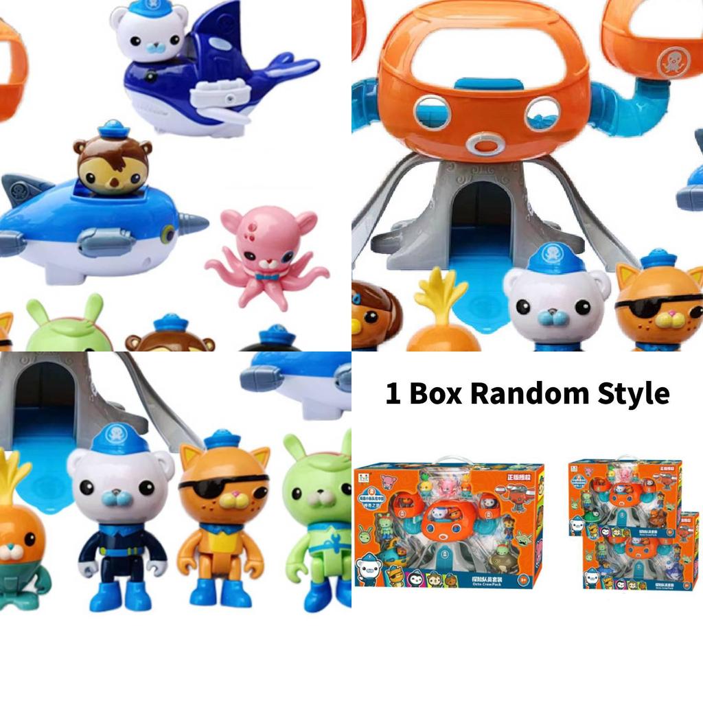 Authentic Octonauts Captain Barnacles Peso Kwazii Plush Figurines Boys Gift Set