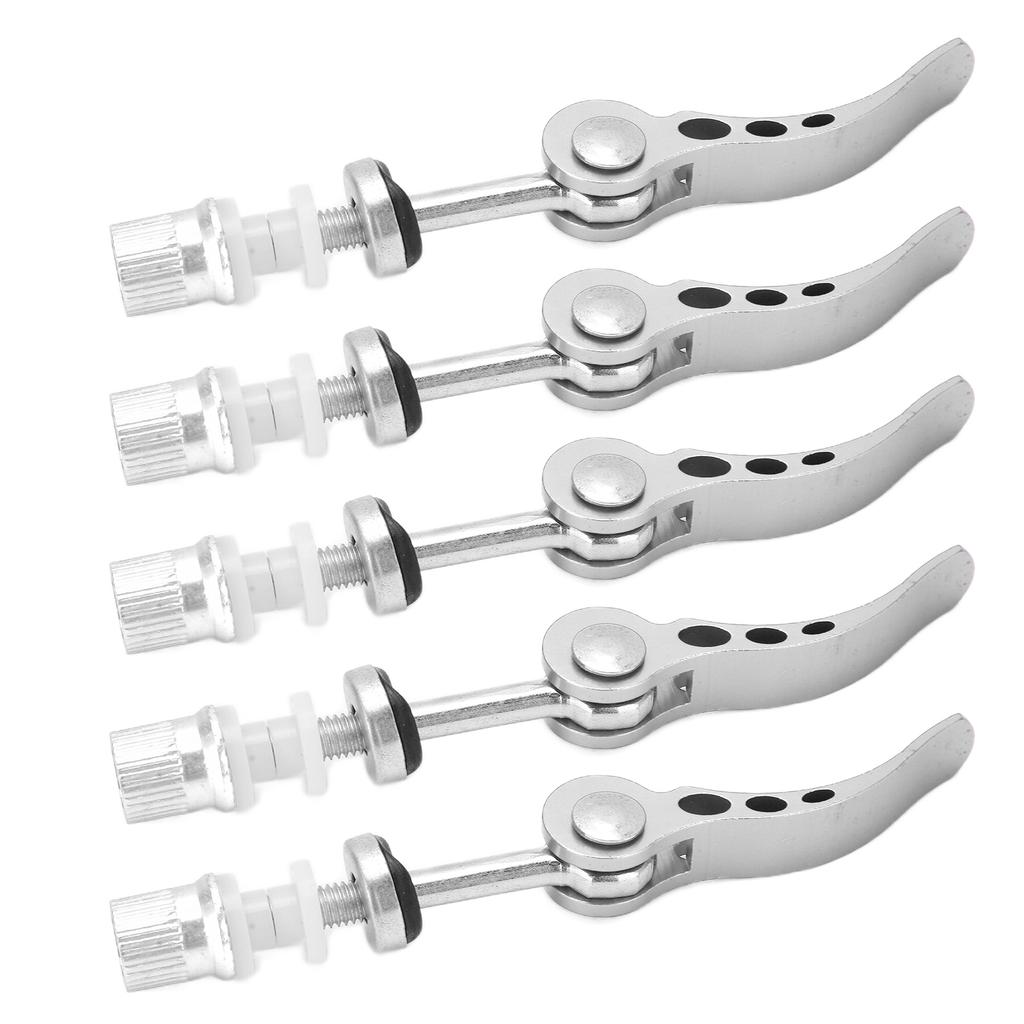 5pcs Seatpost Clamps Quick Release Aluminum Alloy Durable Bike Pipe Clamp Fixed Gear for Universal