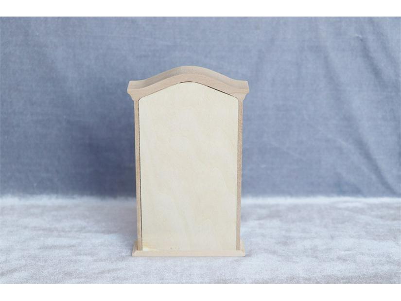 1:12 Puppenhaus-Bücherregal und Wandschrank im japanischen Stil mit gewölbter Oberseite