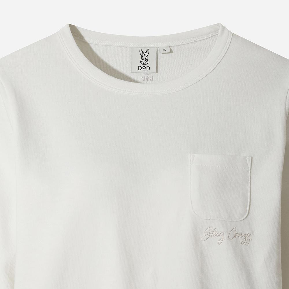 DOD Essential Pocket Long T-Shirt For Women (Off White 2)