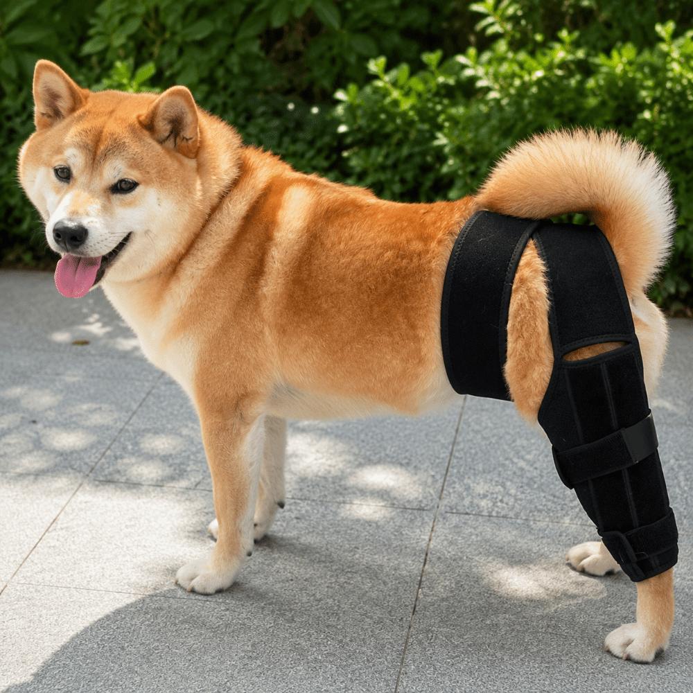 Flexible Dog Knee Brace Breathable Pet Recovery Bandage Pet Leg Support Leg Injury Care