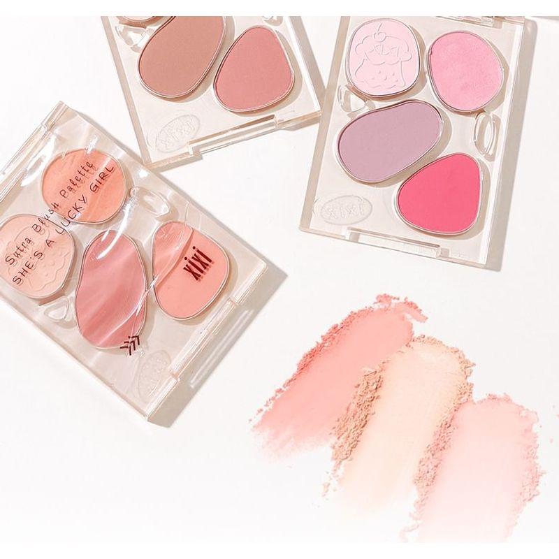 xixi - Floating Clouds Custard Four Color Blush - Pinky