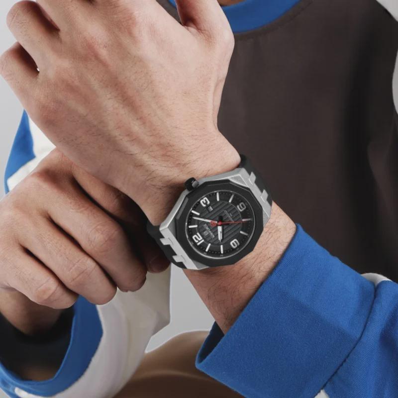 Luxury Men's Business Watch Waterproof Sports Quartz Clock Silicone Strap Men Wristwatches
