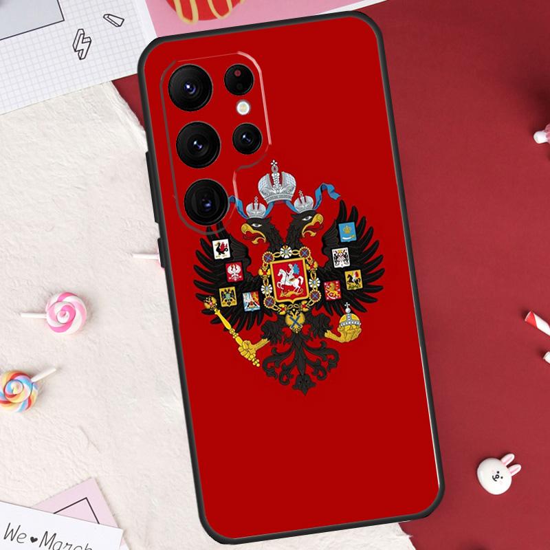 Russian Empire Coat of Arms Case For Samsung Galaxy S26 Ultra S23 S22 S21 S20 S24 S25 Ultra S10 Plus S25 FE Cover Shell