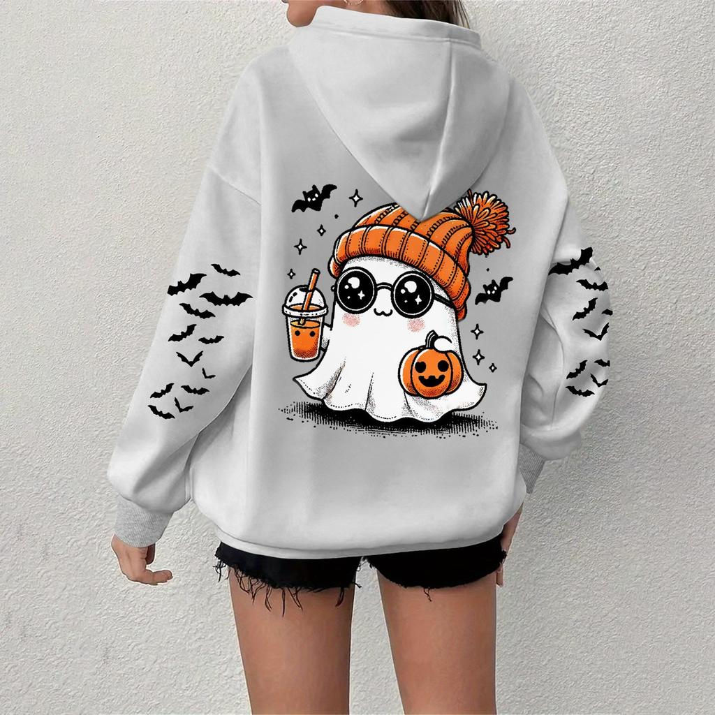 Women's Sweatshirt Casual Long Sleeve Atmosphere Top Loose Popular Round Neck Pullover Sweatshirt Top