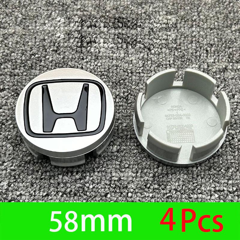 4Pcs Car Emblem Wheel Center Hub Cap Accessories For Honda Civic FIT Accord Prelude CRV 5th City CRZ CRX Jazz HRV Pilot Odyssey EFTXY1